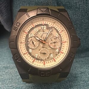 Armitron Adventure Men's Black and Olive Watch